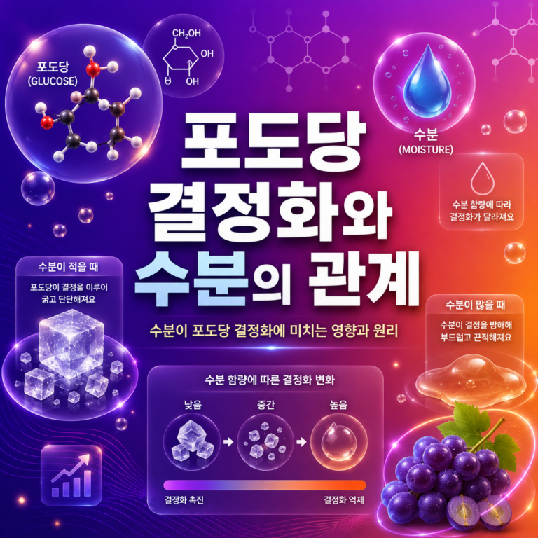 꿀은 왜 오래 두면 하얗게 굳을까? 포도당 결정화와 수분의 관계 3 포도당 결정화와 수분의 관계