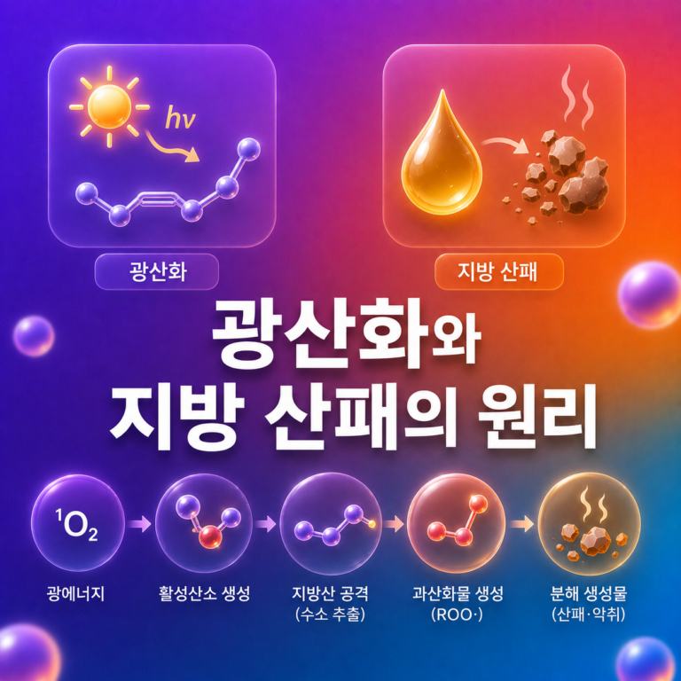 식용유는 왜 빛을 피해 보관해야 할까? 광산화와 지방 산패의 원리 4 광산화와 지방 산패의 원리
