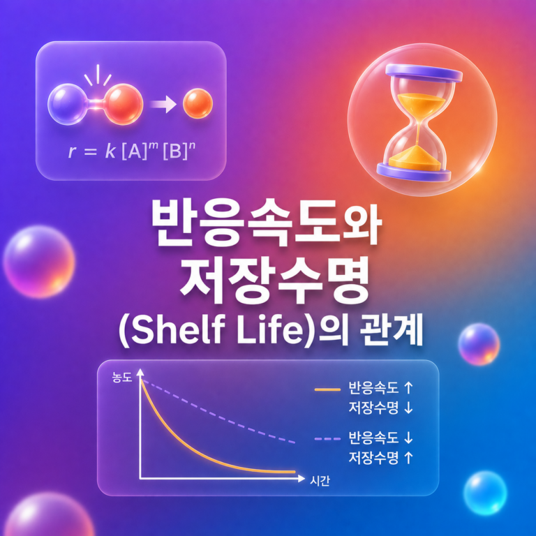 같은 음식도 온도에 따라 보관기간이 달라지는 이유는? 반응속도와 저장수명(Shelf Life)의 관계 1 반응속도와 저장수명(Shelf Life)의 관계