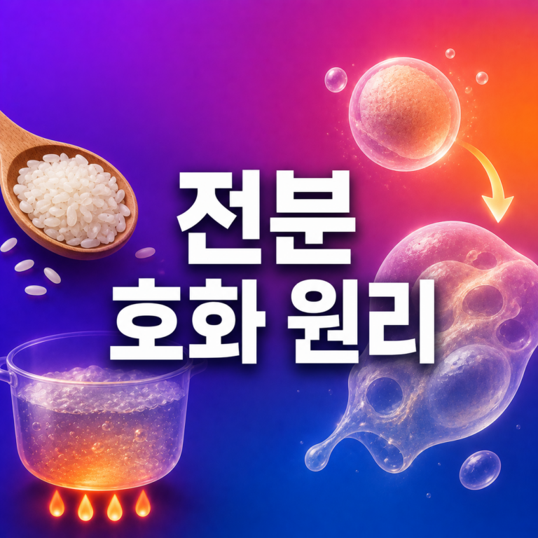파스타는 왜 오래 삶으면 퍼질까? 전분 호화 원리 7 전분호화 원리