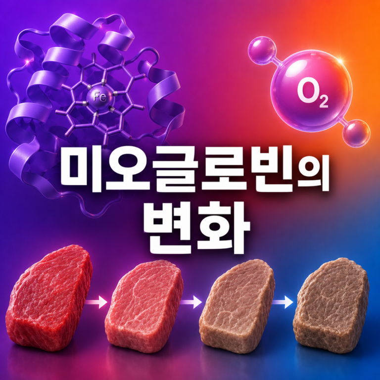 고기는 왜 익으면 갈색이 될까? 미오글로빈의 변화 8 미오글로빈의 변화
