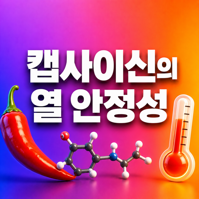 고추는 익혀도 왜 매울까? 캡사이신의 열 안정성 5 캡사이신의 열 안정성