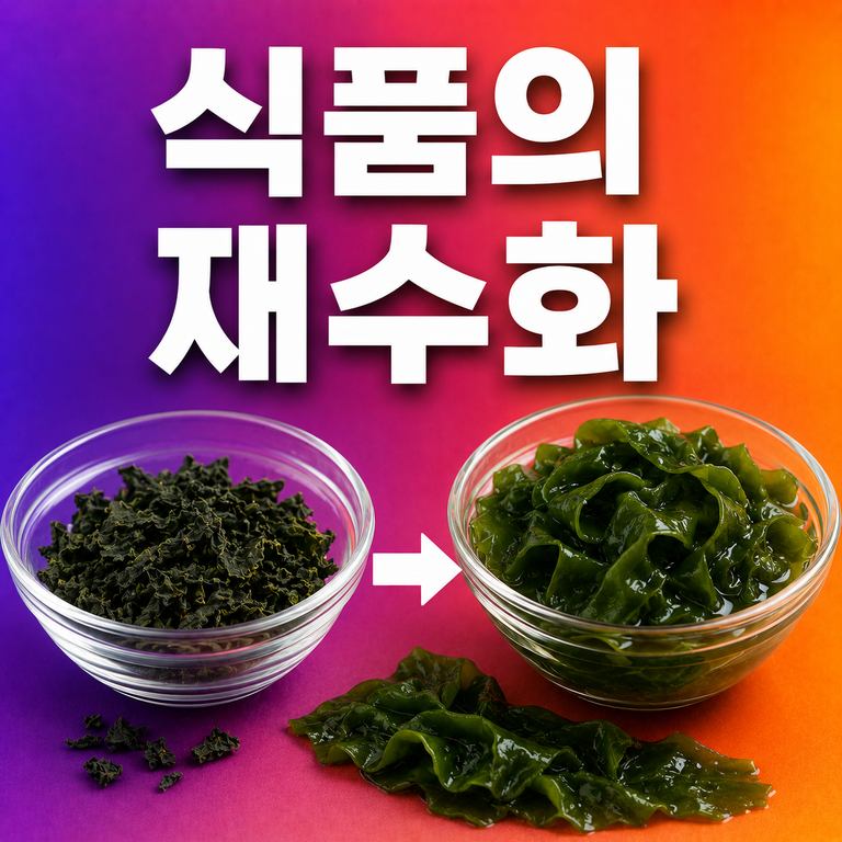 말린 미역은 어떻게 물을 만나 다시 커질까? 식품의 재수화 3 말린 미역은 어떻게 물을 만나 다시 커질까? 식품의 재수화