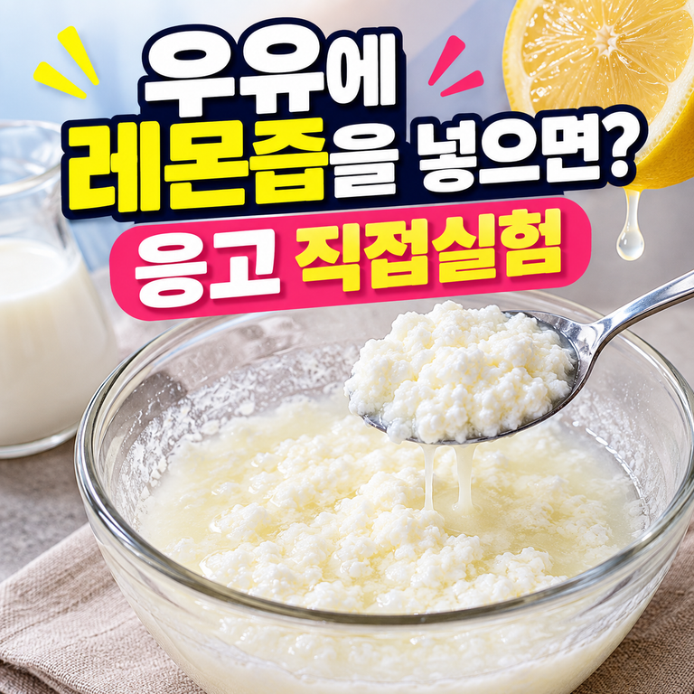 우유에 레몬즙을 넣으면 왜 굳을까? 양에 따른 응고 직접실험 2 우유에 레몬즙을 넣으면 왜 굳을까? 양에 따른 응고 직접실험